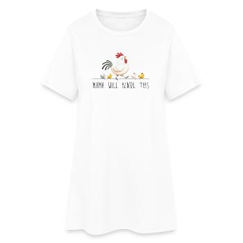 Mama will hendl this muttertag sprüche dialekt - Frauen T-Shirt-Kleid - Weiß - Vorne