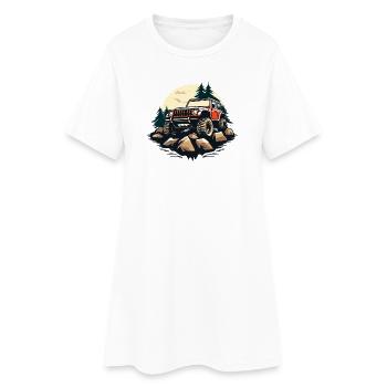 Hors Road_01 - Robe T-shirt Femme - blanc - Devant