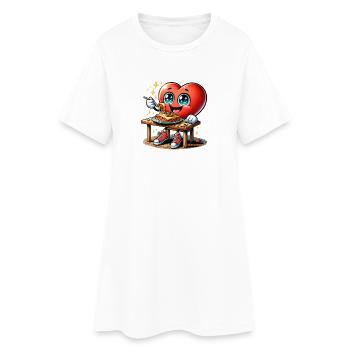 Lasagna Heart Italy Food & Kitchen - Robe T-shirt Femme - blanc - Devant