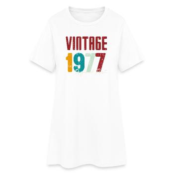 Millésime 1977 Partie originale - Robe T-shirt Femme - blanc - Devant