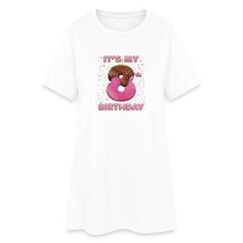 Mon 8e anniversaire pour mon 8e anniversaire - Robe T-shirt Femme - blanc - Devant