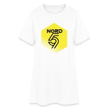 Nord - Robe T-shirt Femme - blanc - Devant