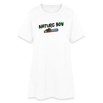 Scie déclaration bûcheron menuiserie forestier - Robe T-shirt Femme - blanc - Devant