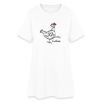 RIKELS Cool Chicken - Women’s T-Shirt Dress - white - Front