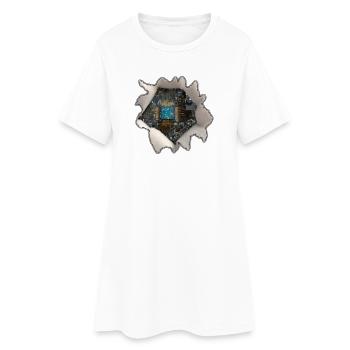 Mon fonctionnement interne - Robe T-shirt Femme - blanc - Devant