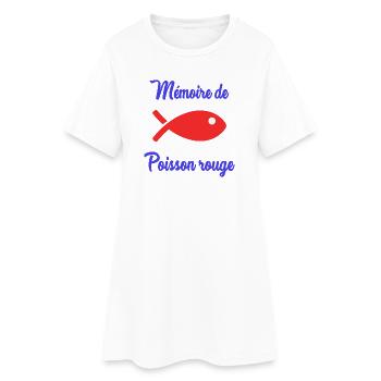 FISH. APRIL FOOL. HUMOR - Women’s T-Shirt Dress - white - Front
