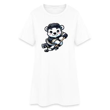 Polar Bear Hockey Club Joueur de hockey Polar Bear - Robe T-shirt Femme - blanc - Devant