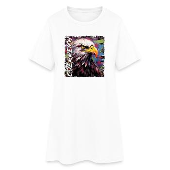 Design autrichien avec aigle pour les Autrichiens - Robe T-shirt Femme - blanc - Devant
