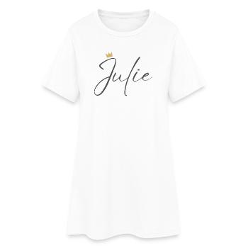 Chemise Princess Julie Crown Style Name - Robe T-shirt Femme - blanc - Devant