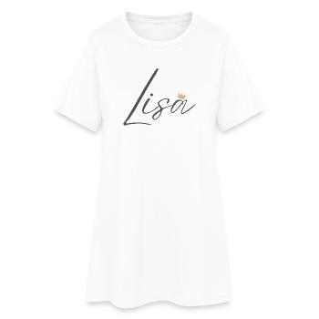 Lisa Princess Princess Crown, Esthétique Shirt - Robe T-shirt Femme - blanc - Devant