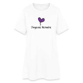 RUHESTAND. ALLES GUTE FÜR DEN RUHESTAND. ALLES GUTE FÜR DEN RUHESTAND - Frauen T-Shirt-Kleid - Weiß - Vorne