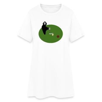 grim reaper Skull golf Gothic Fantasy Art - Women’s T-Shirt Dress - white - Front