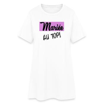 MARIEE. FUTURE MARIEE. EVJF - Robe T-shirt Femme - blanc - Devant