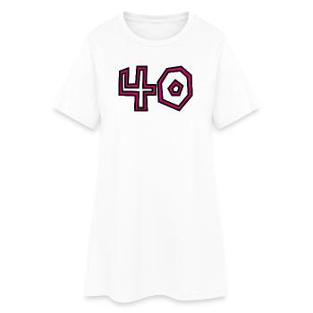 HAPPY BIRTHDAY. JOYEUX ANNIVERSAIRE. ANNIVERSAIRE. - Robe T-shirt Femme - blanc - Devant