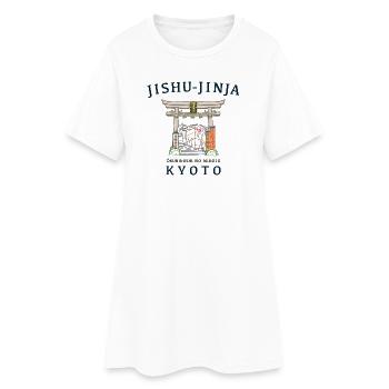 Kyoto au Japon, Jishu-Jinja, Kami pour l’amour, Torii - Robe T-shirt Femme - blanc - Devant
