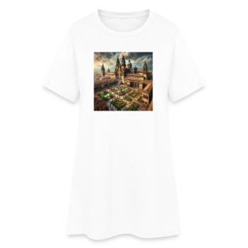 Cathédrale de Saint-Jacques-de-Compostelle - Robe T-shirt Femme - blanc - Devant