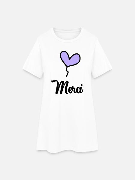 VIELEN DANK. GELIEBTE. MEISTER - Frauen T-Shirt-Kleid - Weiß