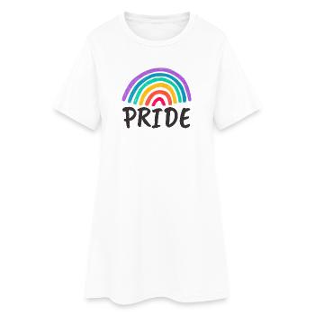 PRIDE - Prêt pour le mois de la fierté ! - Robe T-shirt Femme - blanc - Devant