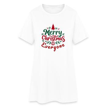 Noël Noël Noël No� - Robe T-shirt Femme - blanc - Devant
