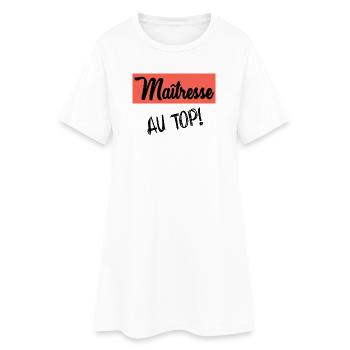 MERCI. MAÎTRESSE. MERCI MAÎTRESSE. MAITRESSE - Robe T-shirt Femme - blanc - Devant