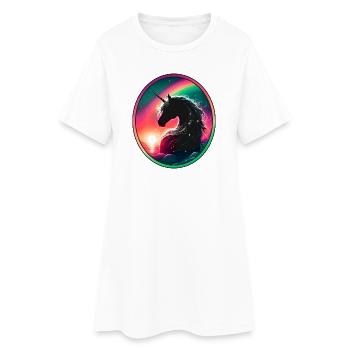 Spell of the Unicorns - Women’s T-Shirt Dress - white - Front