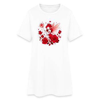 Fee der Liebe - Frauen T-Shirt-Kleid - Weiß - Vorne