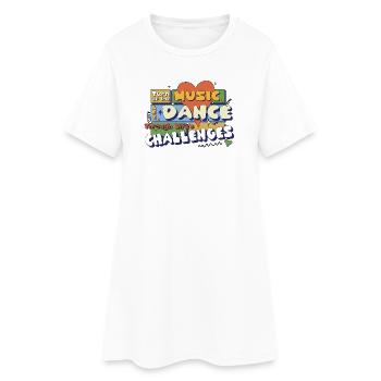 Montez le son de la musique des années 70 en disant des années soixante-dix - Robe T-shirt Femme - blanc - Devant