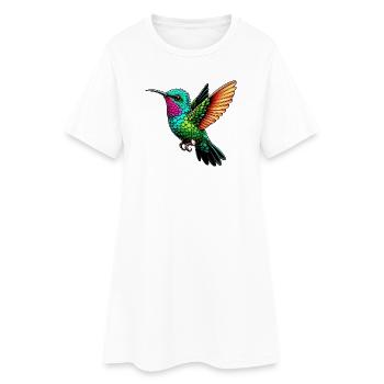 Colibri - Robe T-shirt Femme - blanc - Devant