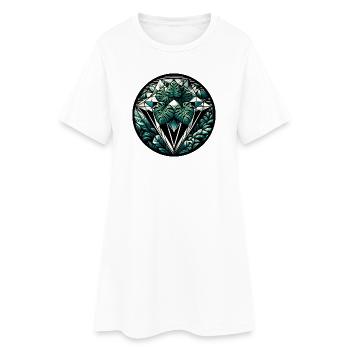 Diamant de la jungle - Robe T-shirt Femme - blanc - Devant