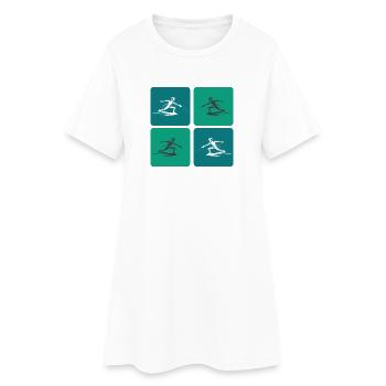 Fencing - Women’s T-Shirt Dress - white - Front