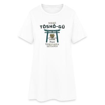 Nikko, sanctuaire Tosho-gu, 1er honneur du shogun, Japon - Robe T-shirt Femme - blanc - Devant