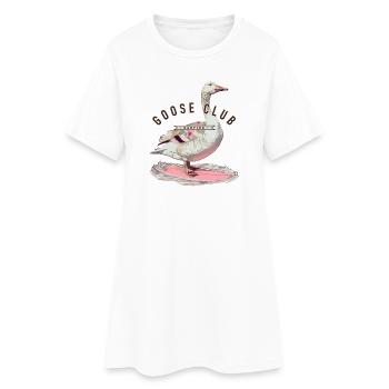 Conception de t-shirt Goose Surfing - Robe T-shirt Femme - blanc - Devant