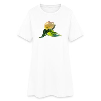 LYS CALLA JAUNE - Robe T-shirt Femme - blanc - Devant