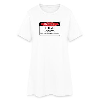 J’ai des problèmes - Robe T-shirt Femme - blanc - Devant