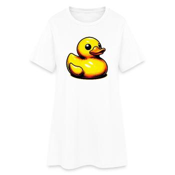 Caneton Canard Canard - Robe T-shirt Femme - blanc - Devant