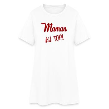 BONNE FÊTE MAMAN. MAMAN. FÊTE DES MÈRES - Robe T-shirt Femme - blanc - Devant