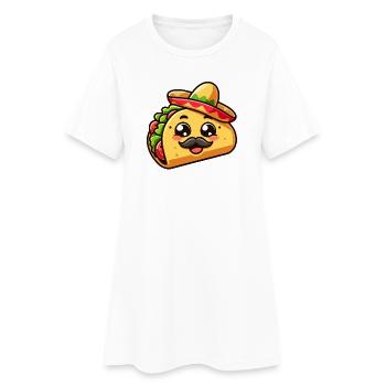 Fiesta Taco: The Savory Senor - Women’s T-Shirt Dress - white - Front
