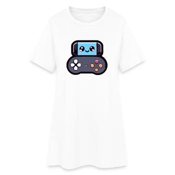 Game Buddy : le joypad joyeux - Robe T-shirt Femme - blanc - Devant