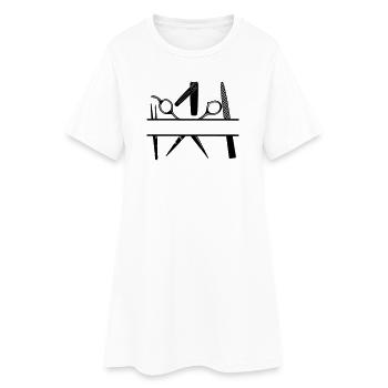 Bannière de texte des attributs de pédicure - Robe T-shirt Femme - blanc - Devant