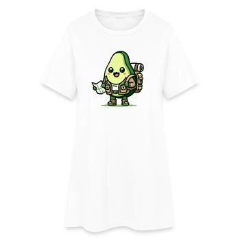Avocat aventurier Toon - Robe T-shirt Femme - blanc - Devant