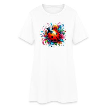 Coccinelle - Robe T-shirt Femme - blanc - Devant