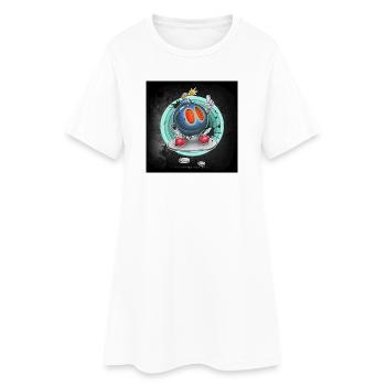 Da Bomb - Carré - Robe T-shirt Femme - blanc - Devant