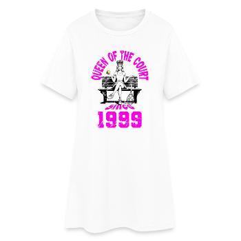 Tennis Shirt Women's Birthday Anniversary 1999 - Women’s T-Shirt Dress - white - Front