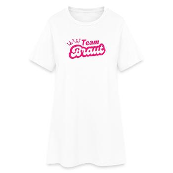 Team Bride - Women’s T-Shirt Dress - white - Front