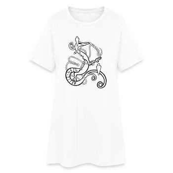 Norse Serpents - Robe T-shirt Femme - blanc - Devant