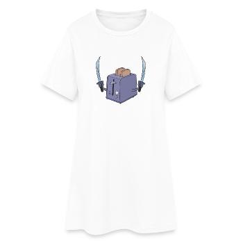 Le grille-pain et l’épée - Robe T-shirt Femme - blanc - Devant
