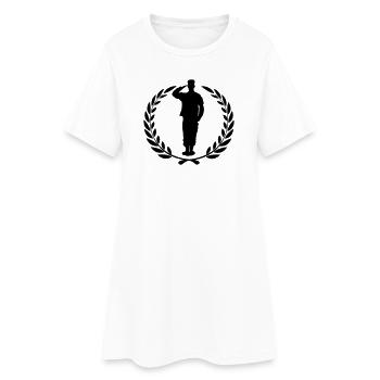 Hommage à la couronne de laurier du soldat - Robe T-shirt Femme - blanc - Devant