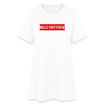 Malle Party Crew - Women’s T-Shirt Dress - white - Front