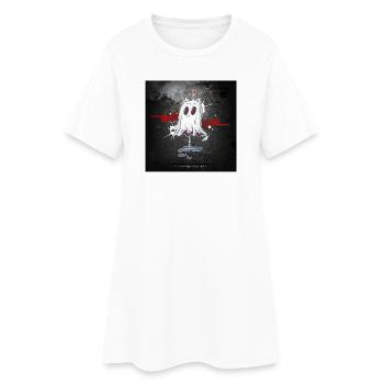 CatGhost amoureux - Robe T-shirt Femme - blanc - Devant
