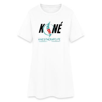 Kinésithérapeute - Robe T-shirt Femme - blanc - Devant